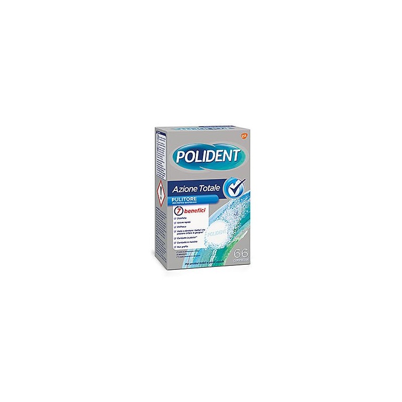 Polident - Glaxosmithkline C. Health. Polident Azione Totale 66 Compresse Pulitore Per Protesi Quotidiano