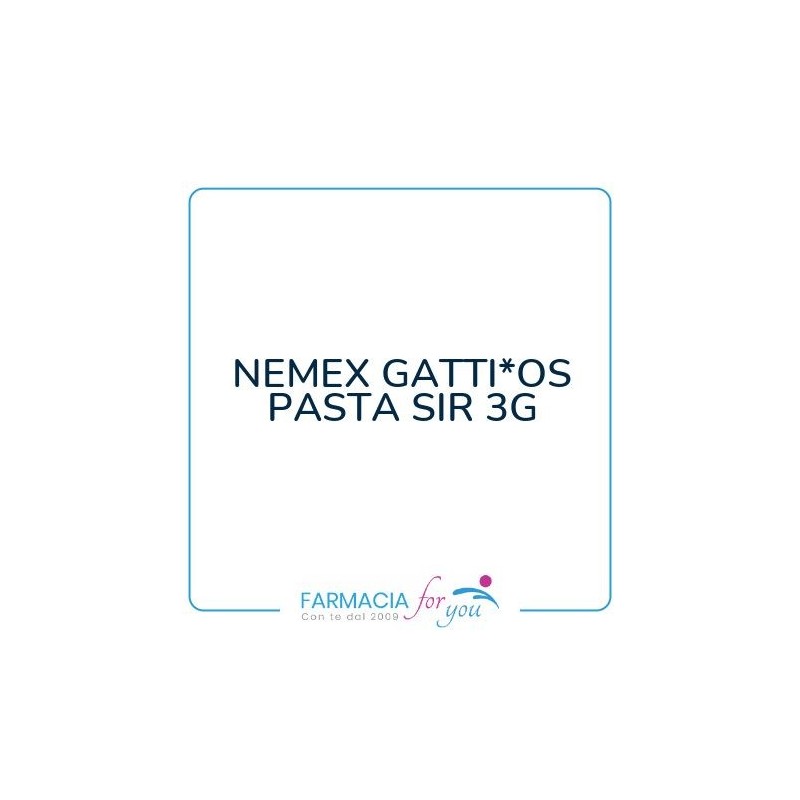 Zoetis Italia srl - NEMEX GATTI*OS PASTA SIR 3G