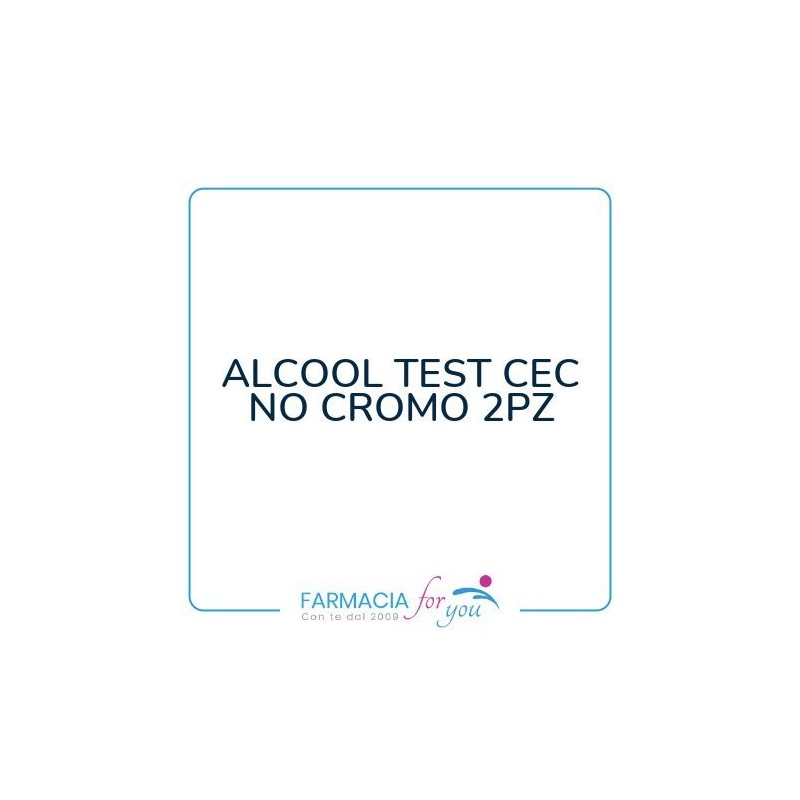 Farvisan srl - ALCOOL TEST CEC NO CROMO 2PZ
