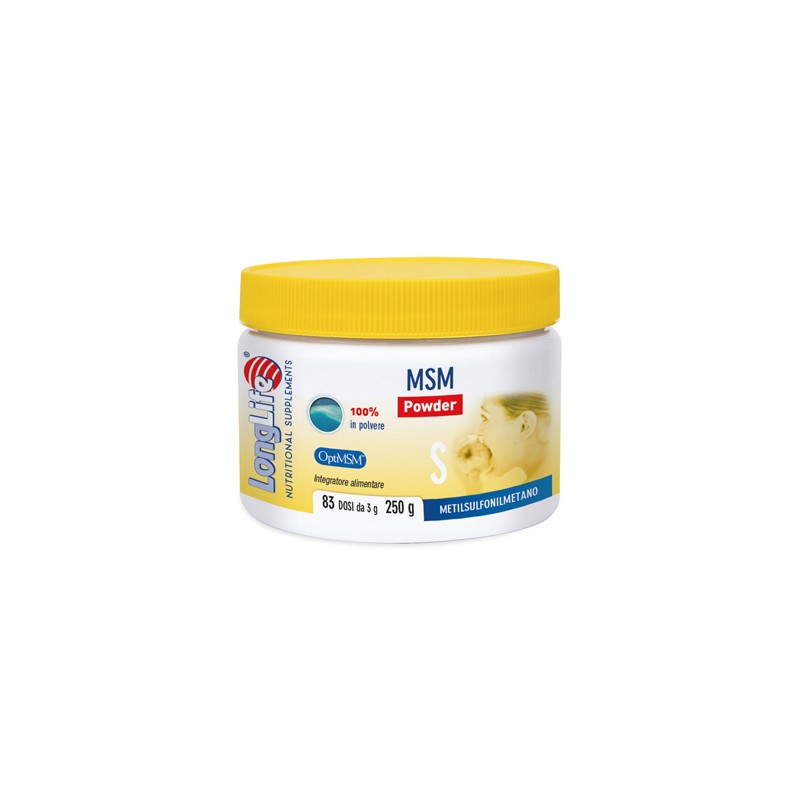 Longlife – Phoenix - LongLife MSM Powder Integratore per pelle e salute ossea 250 g