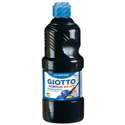 Tempera acrilica Giotto 500 ml nero