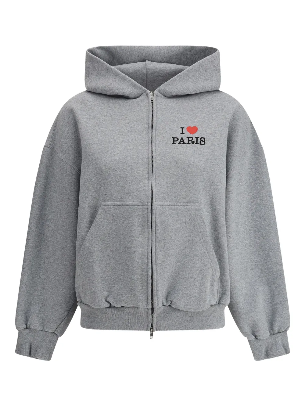Balenciaga I Love Paris zip-up hoodie - Grigio