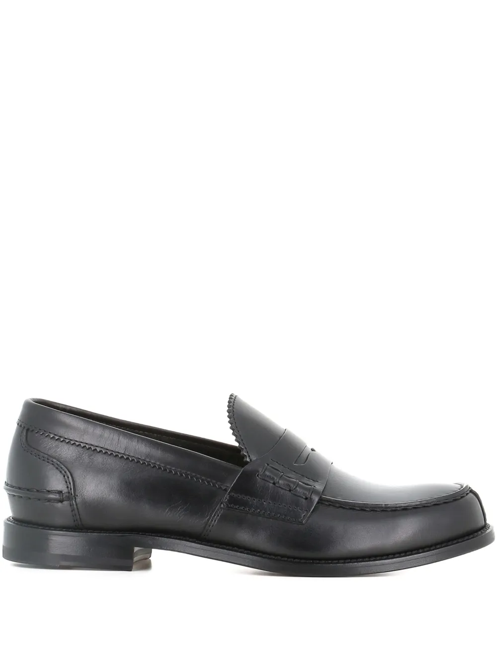 Tassinari leather penny loafers - Nero