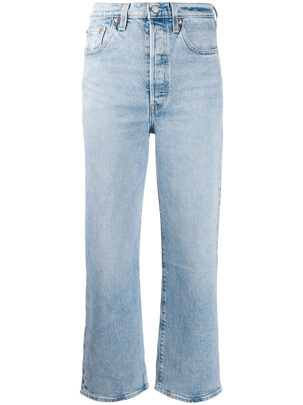 Levi's Jeans taglio straight crop - Blu