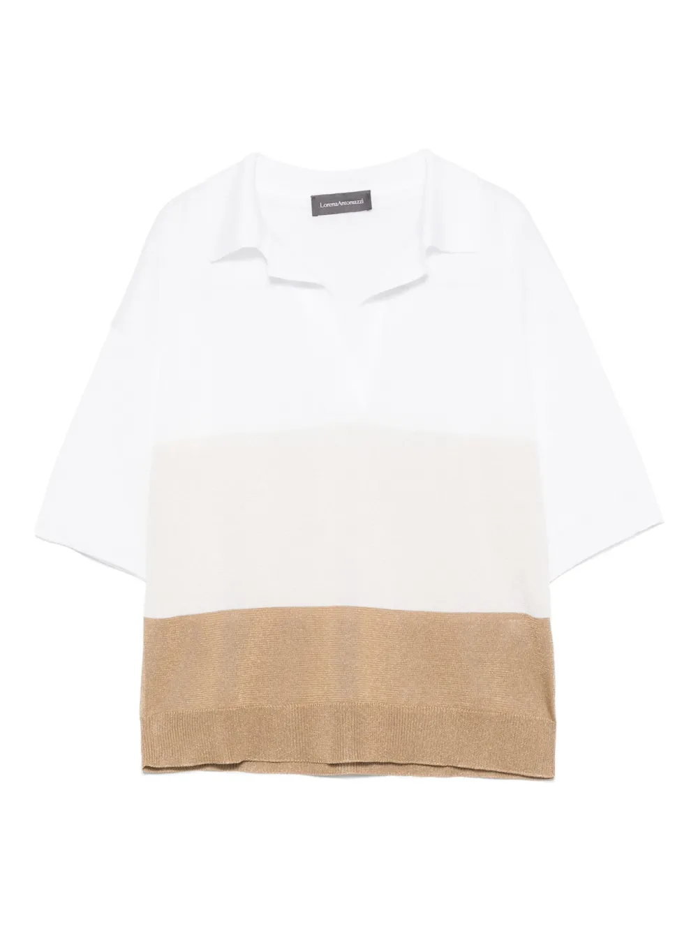 Lorena Antoniazzi T-shirt a righe - Bianco
