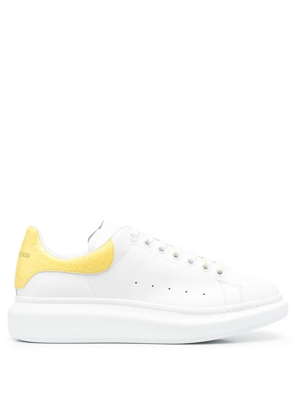 Alexander McQueen Sneakers Larry in pelle oversize - Bianco
