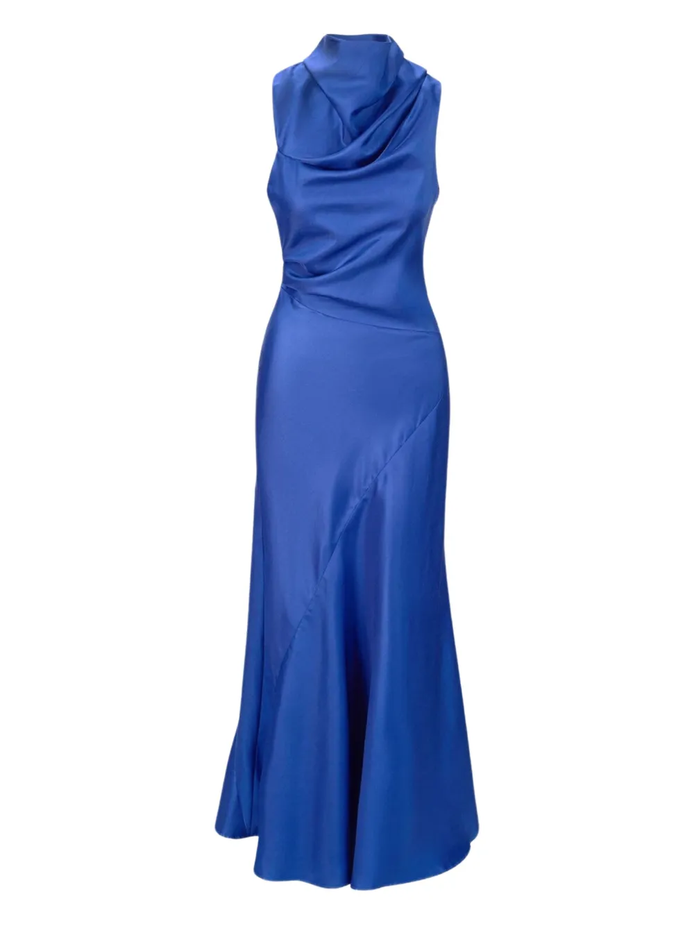 STAUD Frida silk maxi dress - Blu