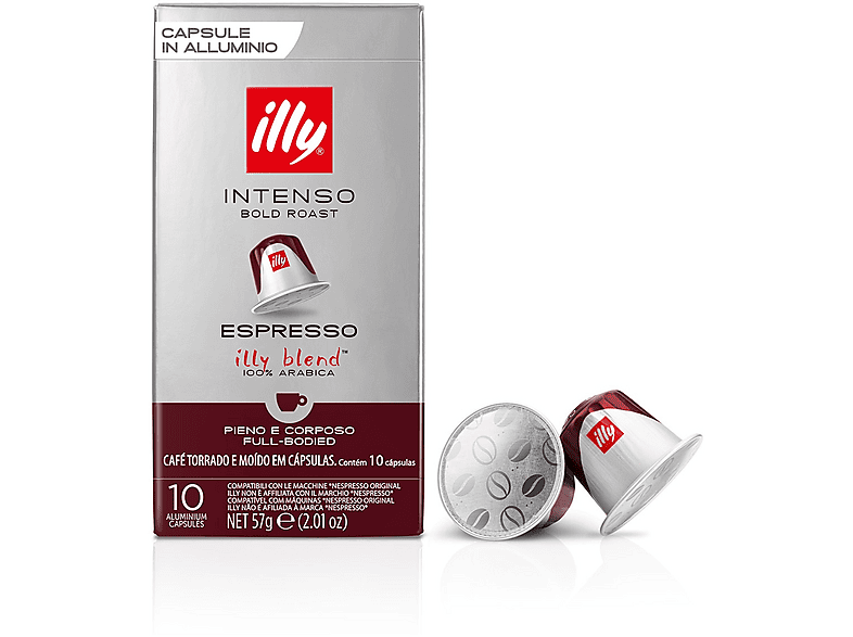 Illy Caffè In Capsule 10 Capsule Comp. Intenso, Compatibili Nespresso, 0,057 Kg
