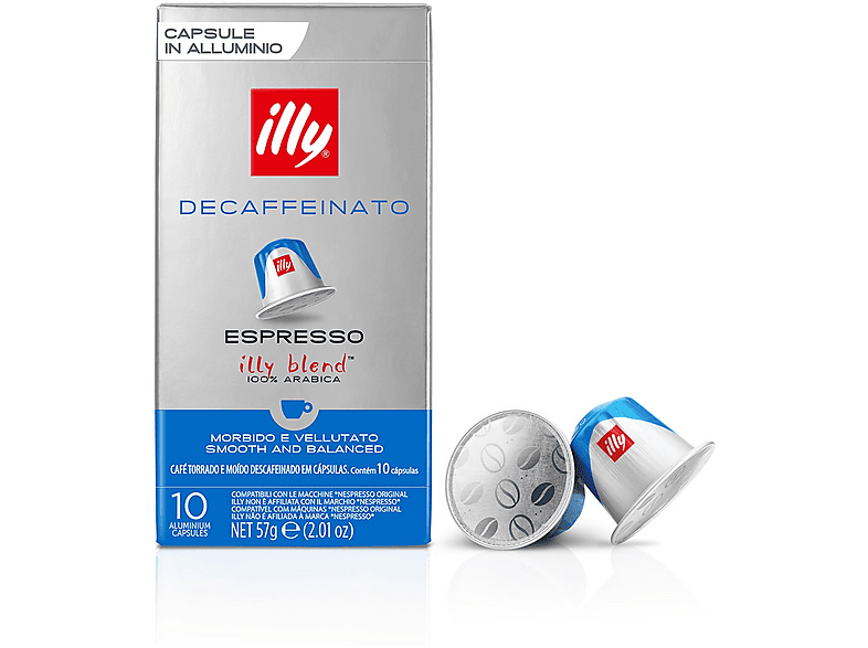 Illy Caffè In Capsule 10 Capsule Comp Decaff., Compatibili Nespresso, 0,057 Kg