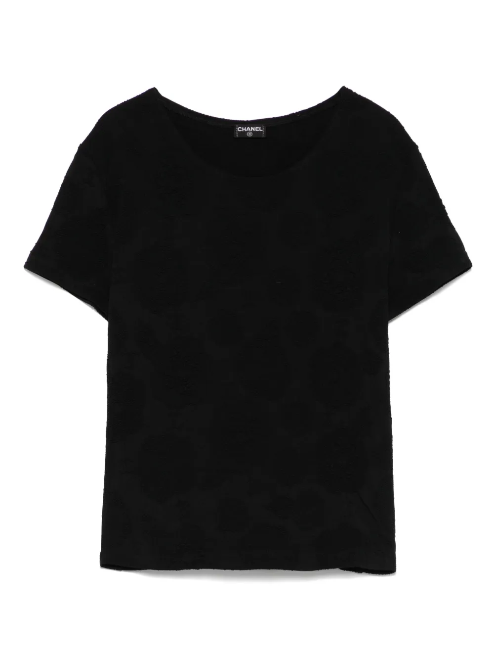 CHANEL Pre-Owned T-shirt a fiori anni 2010 - Nero