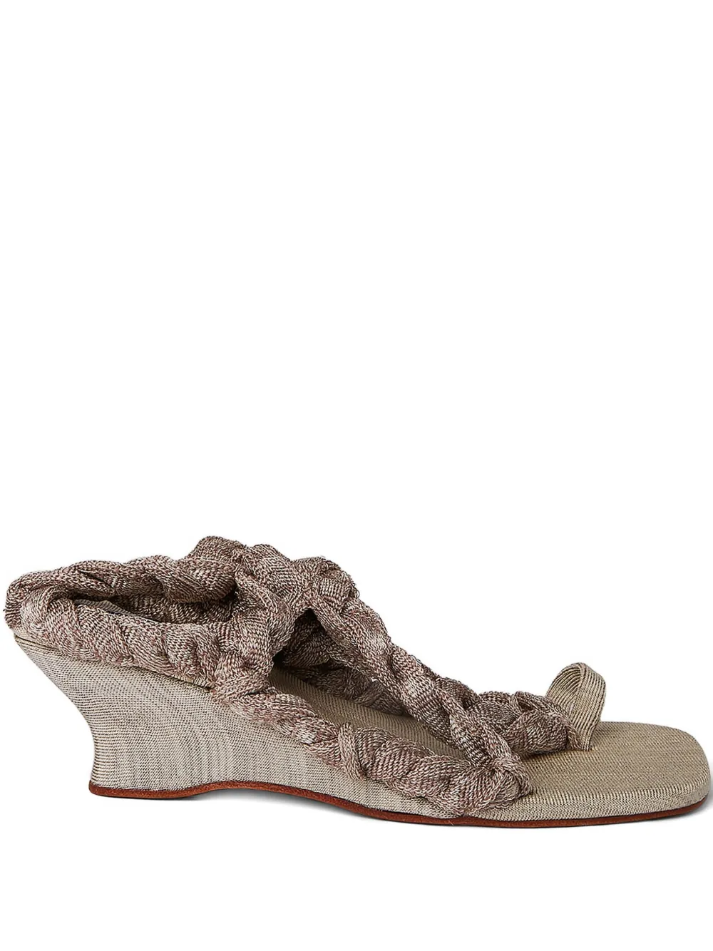 Isa Boulder rope-detailing sandals - Toni neutri