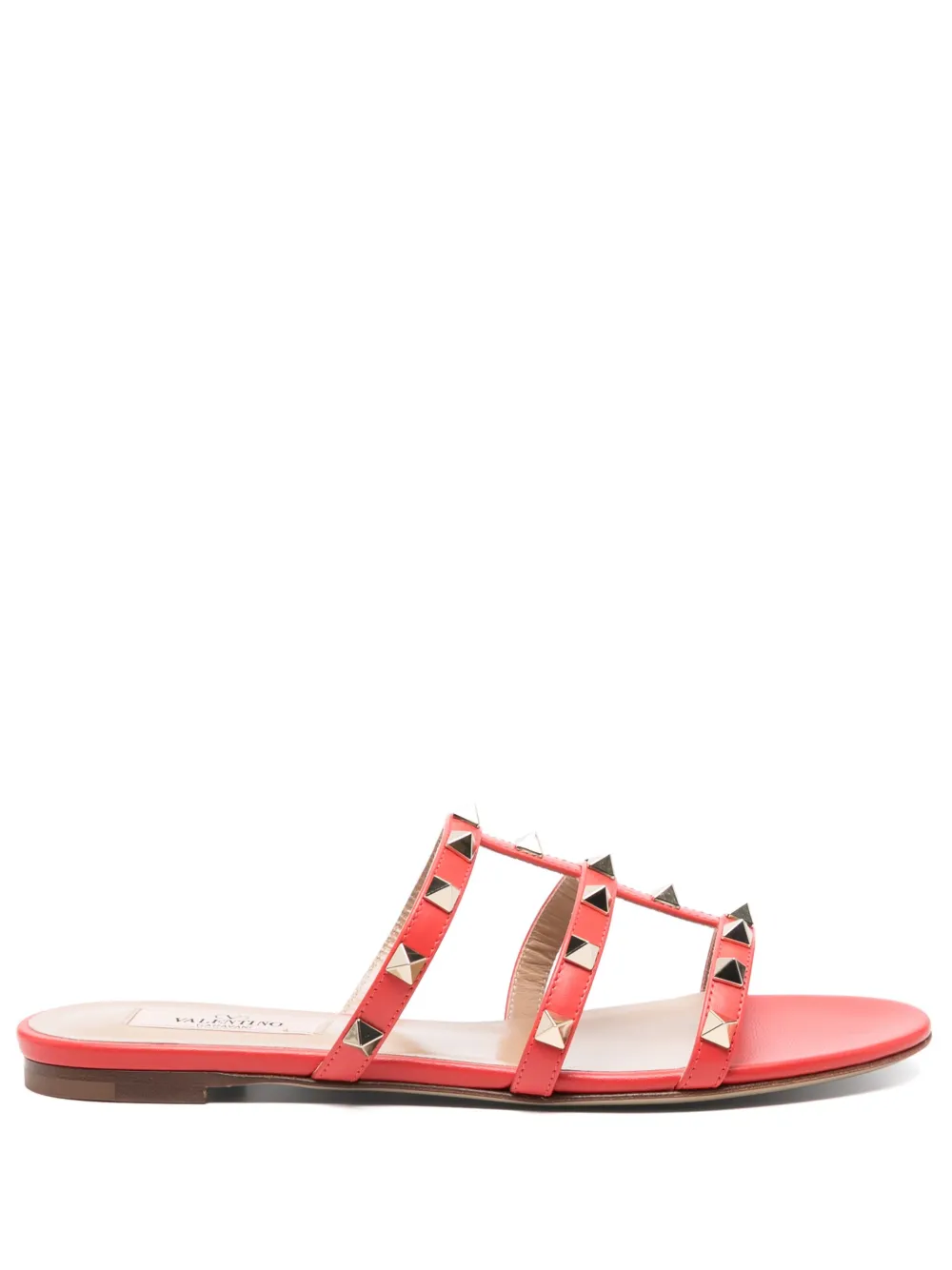 Valentino Garavani Sandali slides Rockstud - Arancione