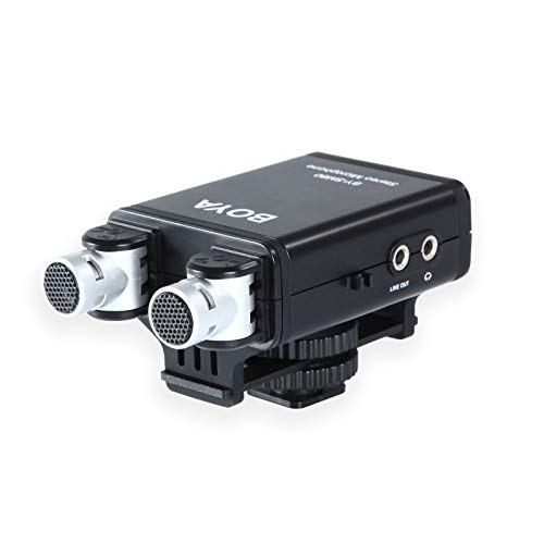 Boya Sm80-By-Microfono Stereo Per Fotocamera Dslr