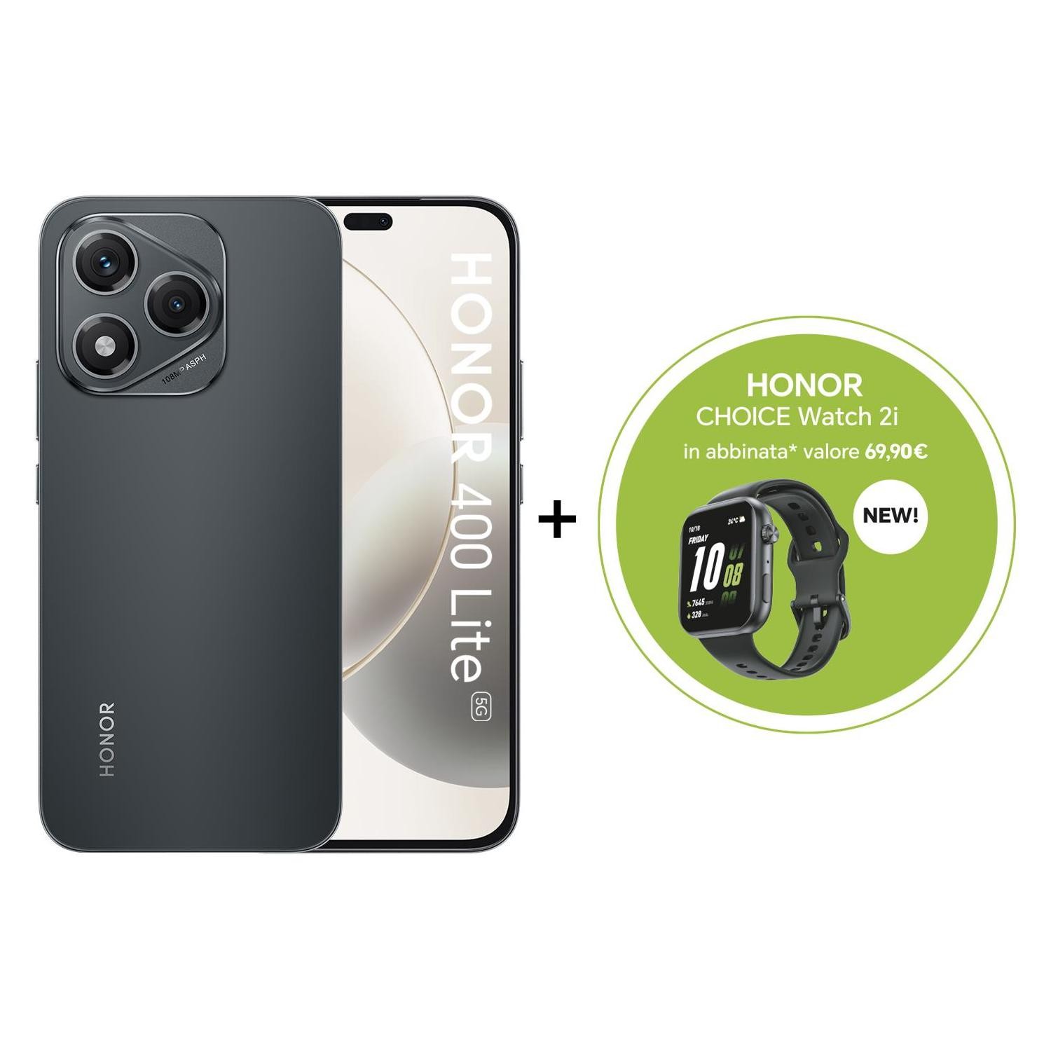 Smartphone Honor 400 Lite 256GB + Choice Watch 2I velvet black