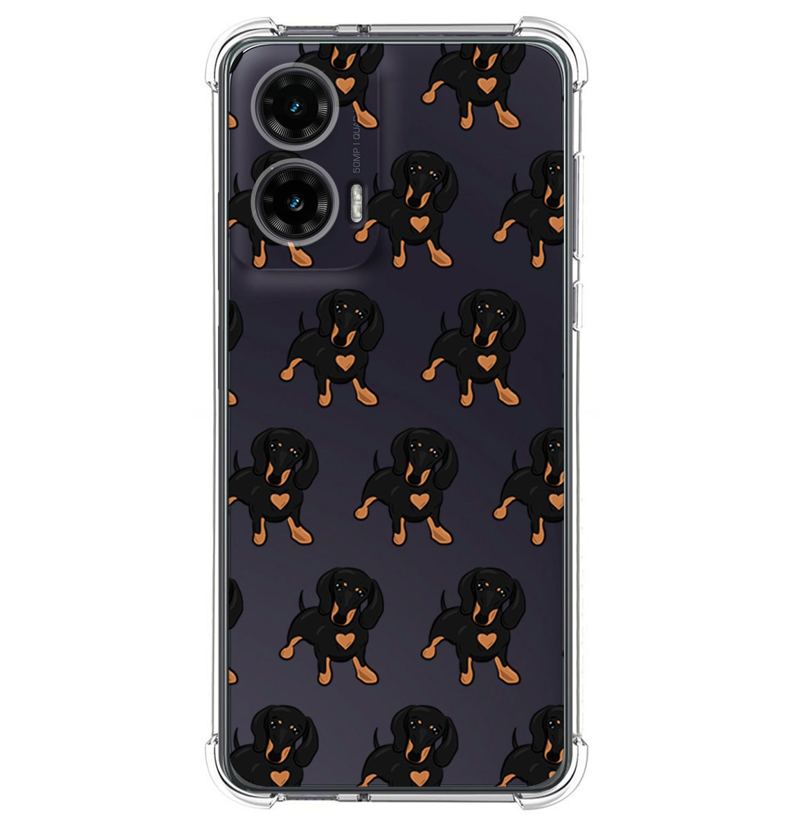 Custodia In Silicone Antishock Per Motorola Moto G35 5G Design Cani 10 Disegni