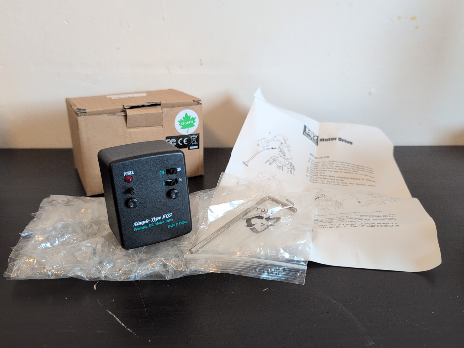 Motor drive per Astromaster Celestron Eq2 DC Drive