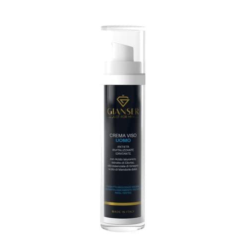 Gianser Just for men- Crema Viso Uomo - Con Acido Ialuronico : Idrata, (u6c)