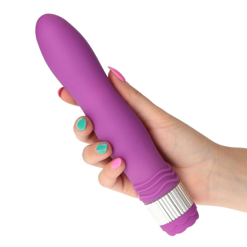 Vibratore Vaginale Anale Donna Dildo Stimolatore Clitoride Punto G 21,6cm Rigido