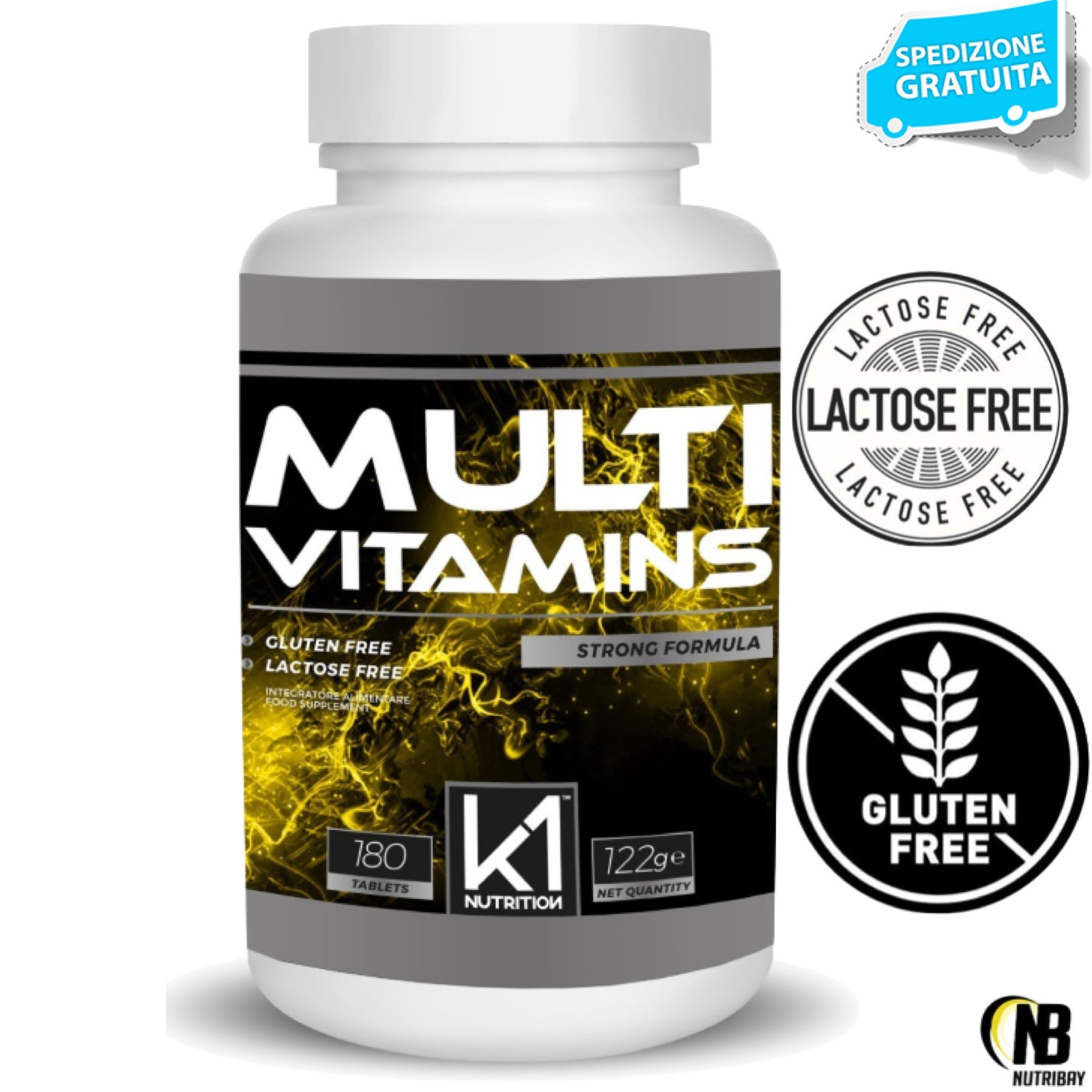 K1 Nutrition Multi Vitamins 180 caps Multivitaminico - Minerale Alto dosaggio
