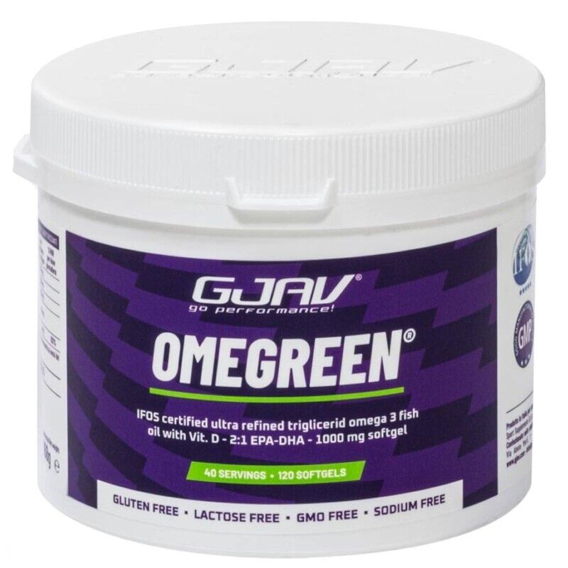 Gjav Omegreen 120 Softgels Integratore Olio Di Pesce Omega 3 Certificato IFOS