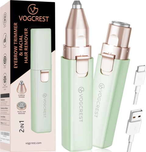 Rasoio per viso donna: elettrico 2 in 1 il e le Verde