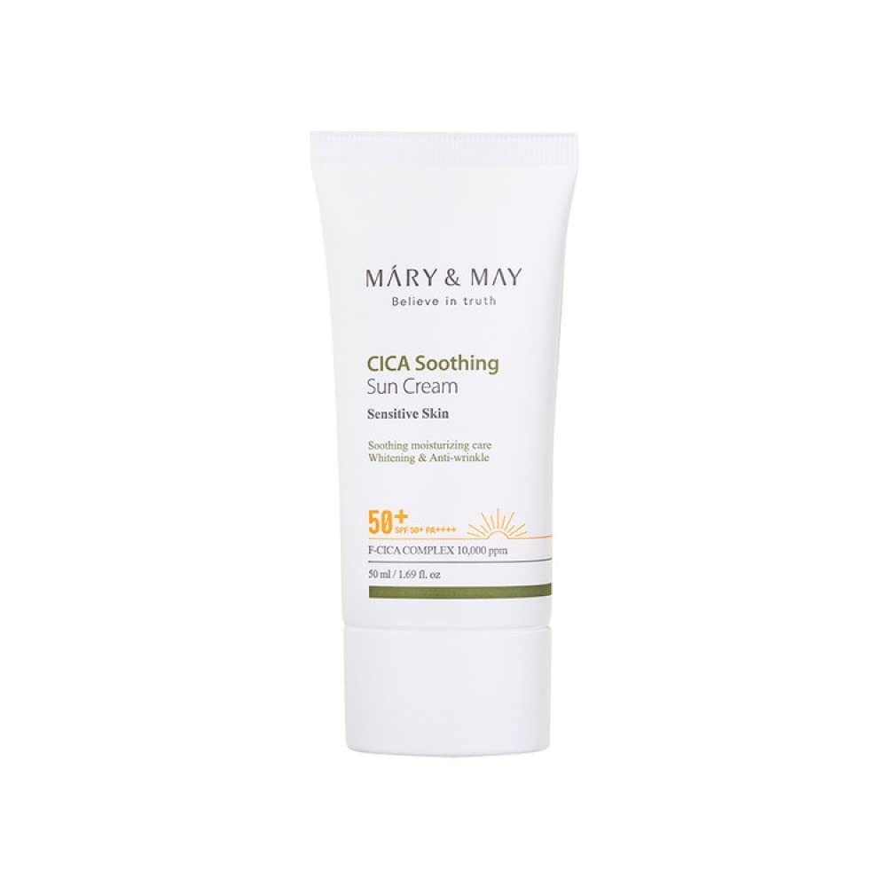 Mary&May Cica Soothing Sun Cream SPF50+ PA++++ 50ml (W6T)