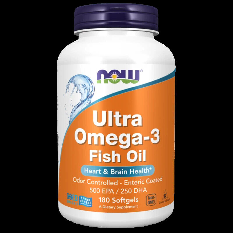 Now Foods Ultra Omega-3 500 EPA / 250 DHA, 180 capsule
