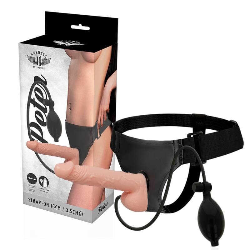 Harness Attraction - Rnes Peter With Inflatable Penis 18 X 3.5Cm