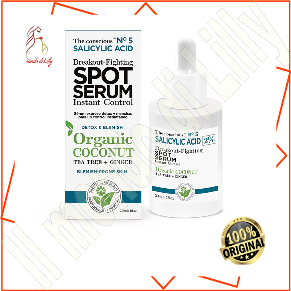 The Conscious SALICYLIC ACID breakout-fighting spot serum organic coconut