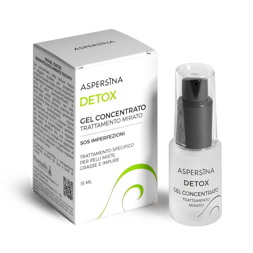 Pharmalife Research Aspersina - Detox Gel Concentrato Trattamento Mirato, 15ml