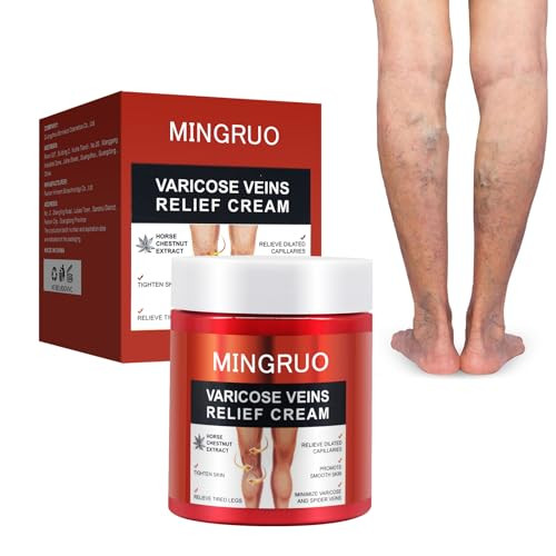 MINGRUO Crema per Vene Varicose, Crema Contro le Vene Varicose, Crema per (J0L)