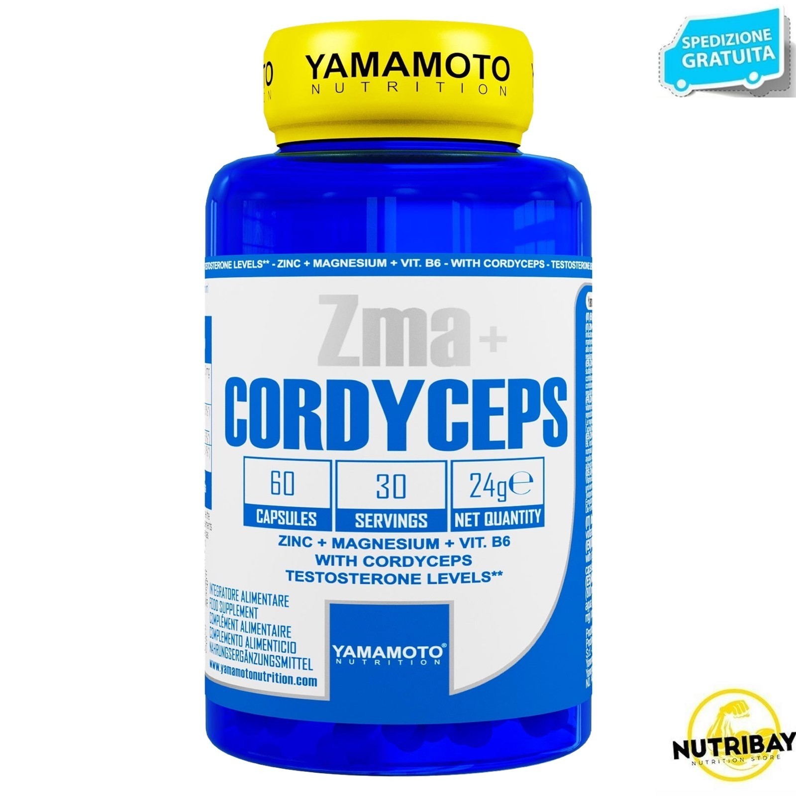 YAMAMOTO NUTRITION ZMA + CORDYCEPS 60 caps