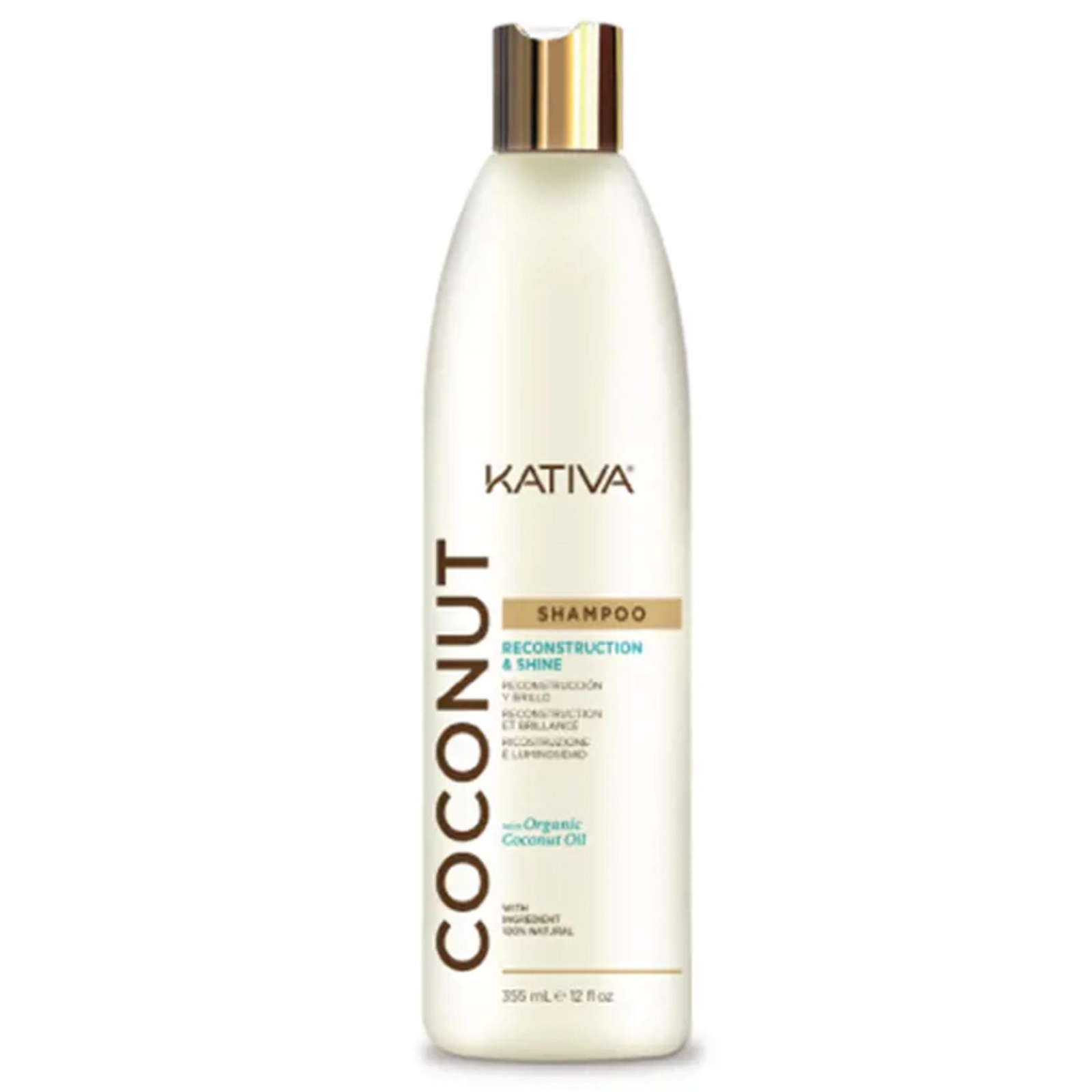KATIVA COCONUT SHAMPOO PER CAPELLI RECONSTRUCTION E SHINE 355ML