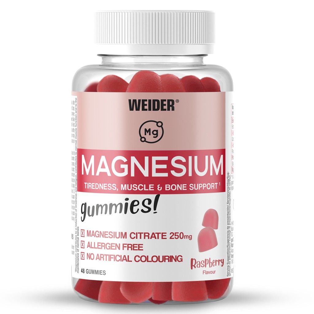 WEIDER MAGNESIUM GUMMIES 48 GUMMIES Lampone