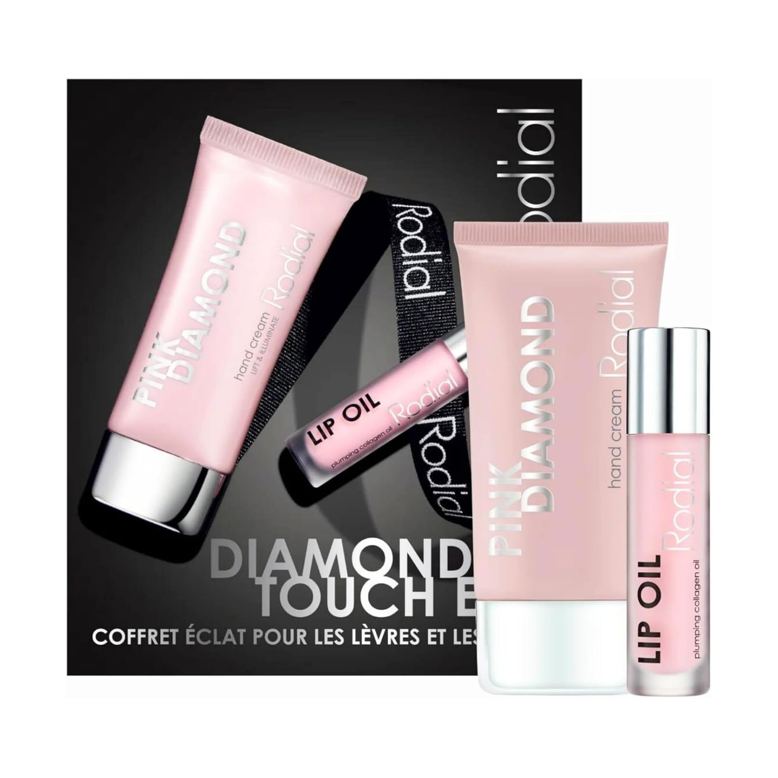 Rodial Diamond Touch Edit | Crema Mani Pink Diamond (50 ml) + Lip Oil al (t1q)