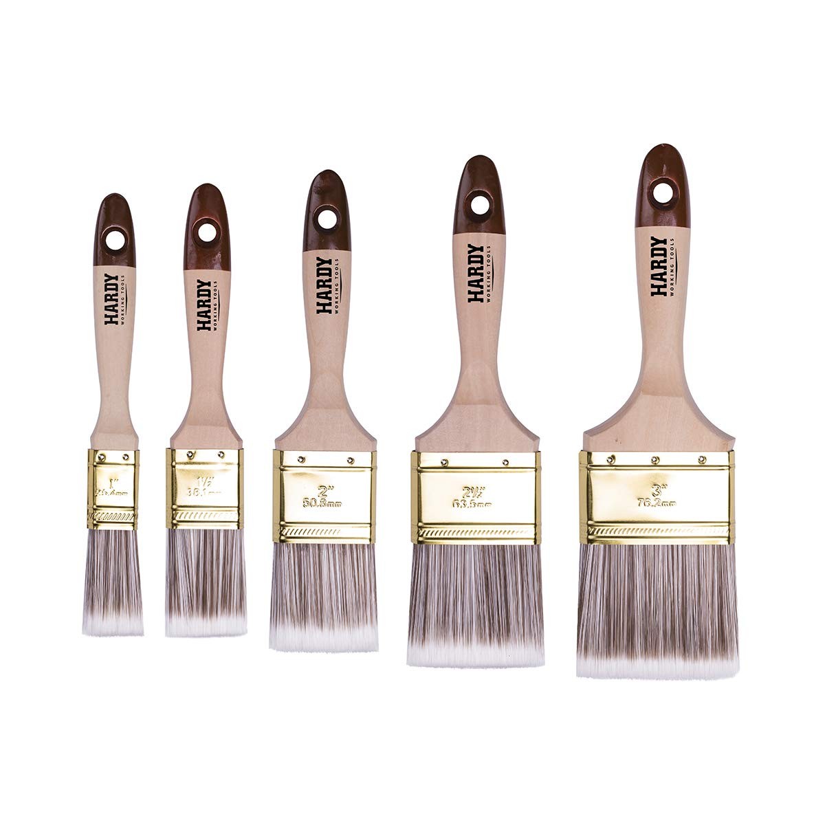HARDY WORKING TOOLS Pennellesse Set 5-sezioni, 1 pezzi – 25, 35, 50, 60, 75 mm L