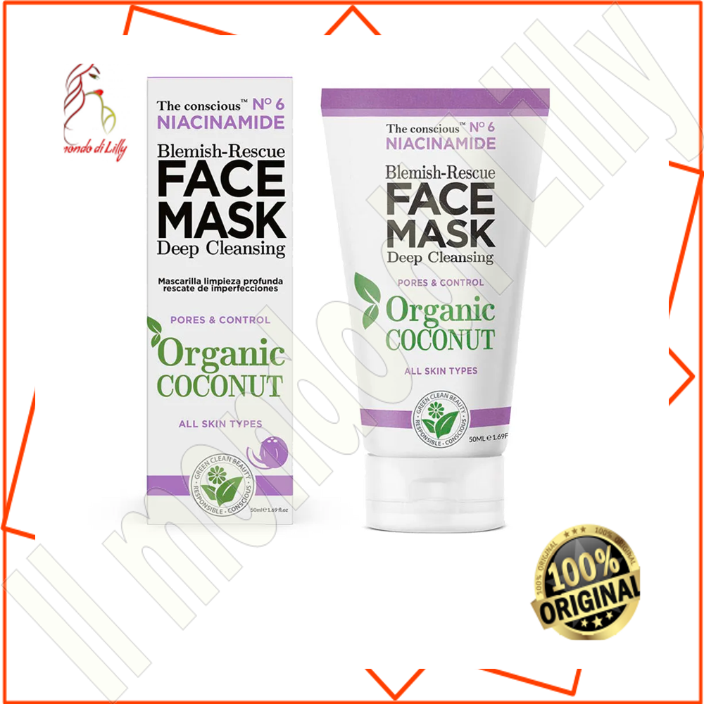 NIACINAMIDE blemish-rescue face mask organic coconut 50 ml
