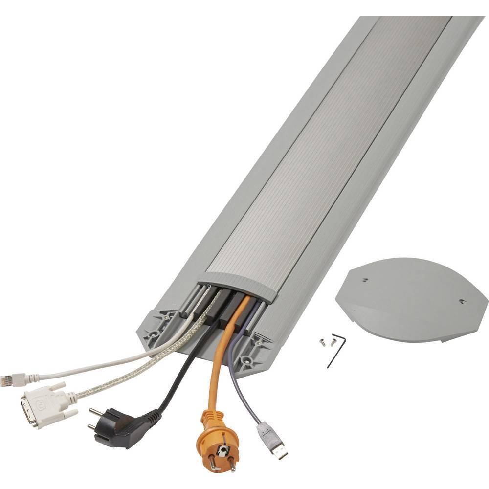 Serpa Ponte passacavi 5.01054.7042 Alluminio, Grigio chiaro Numero canali: 5