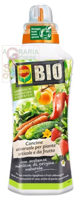 19114 COMPO BIO FORTIGO CONCIME LIQUIDO PER PIANTINE ORTICOLE FRUTTICOLE E ORNAM