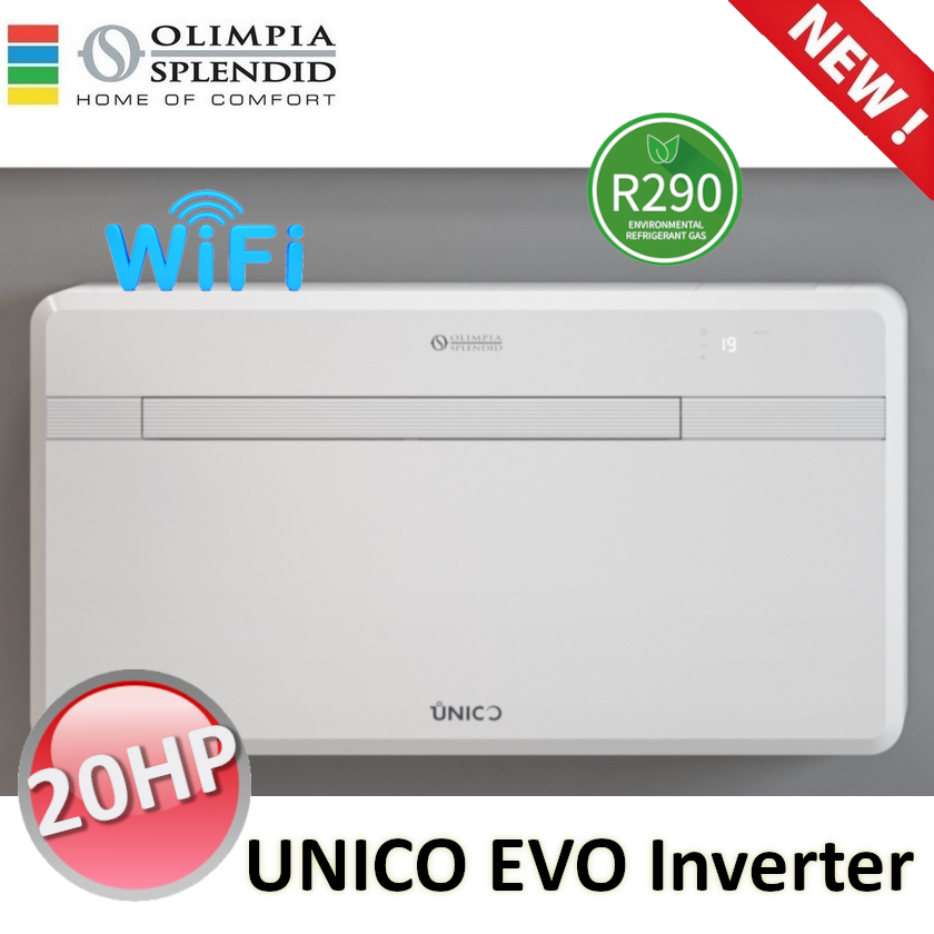 OLIMPIA UNICO EVO 20 HP PVAN senza U.E. WiFi integrato caldo e freddo