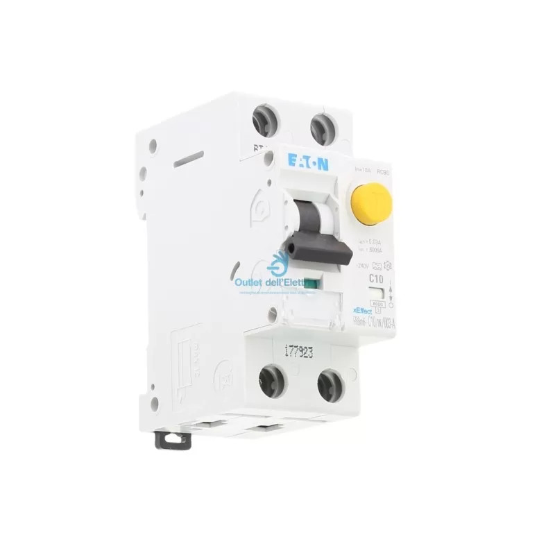Eaton Frbm6-c10/1n/003-a interruttore magnetotermico differenziale 1p+n c10 6ka