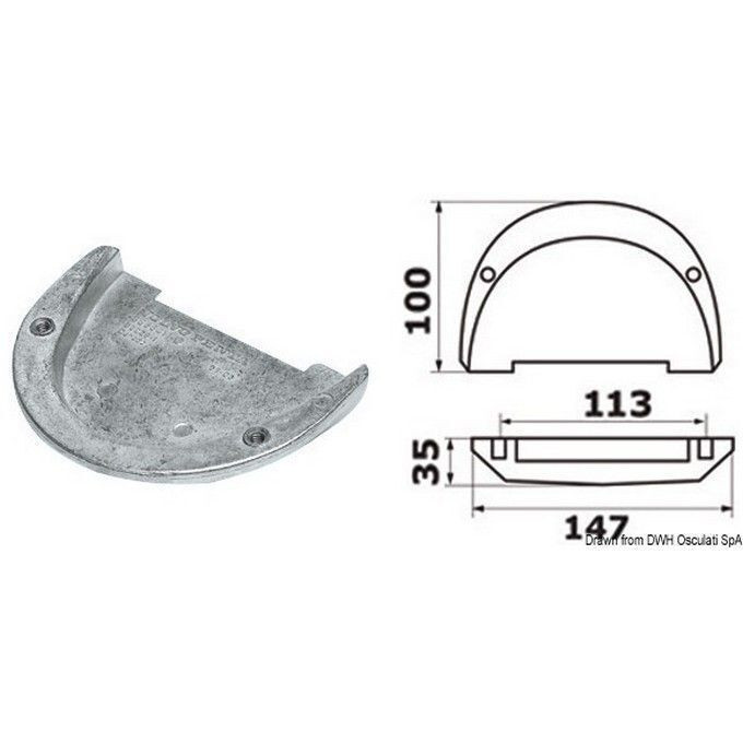 Anodo OMC Cobra DuoProp 43.554.11 Osculati