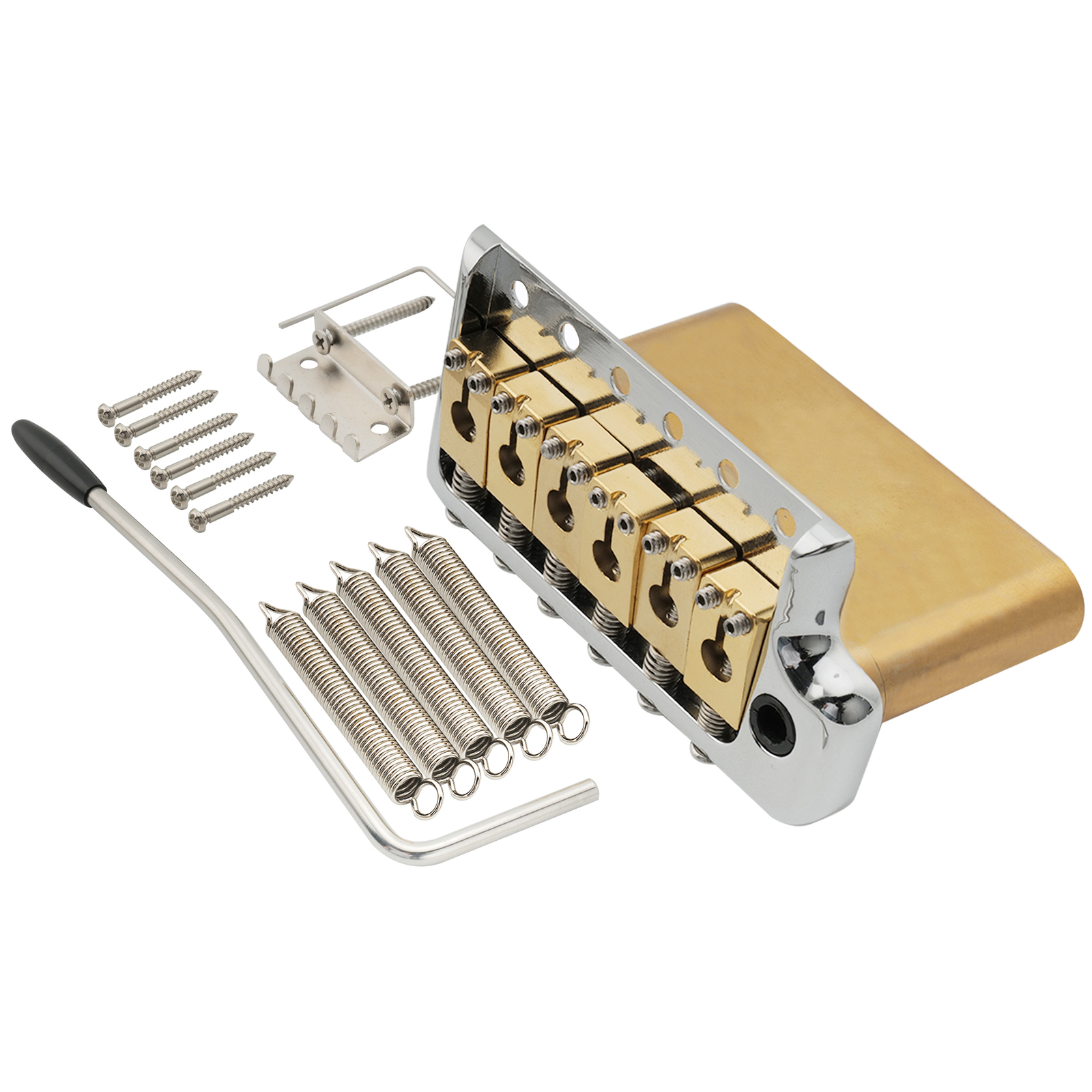 Musiclily Ultra 52.5mm Full Brass PRS Tremolo Bridge Knife Edge For Strat Guitar