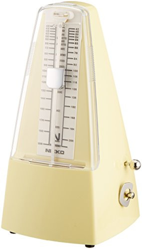 Metronomo Standard Pearl Giallo NIKKO 236 Tempo: 40 - 208 Volte / Minuto NUOVO