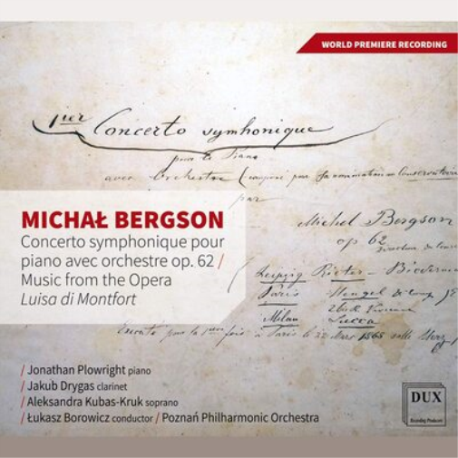 Michal Bergson Michal Bergson: Concerto Symphonique Pour Piano Avec Orchest (CD)