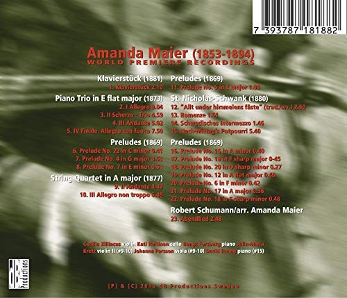 Amanda Maier: Piano Trio in E-flat Major/... by Amanda Maier