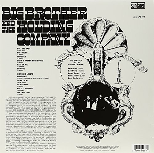 Big Brother & the Holding Company [Vinyl] by Big Brother & The Holding Company