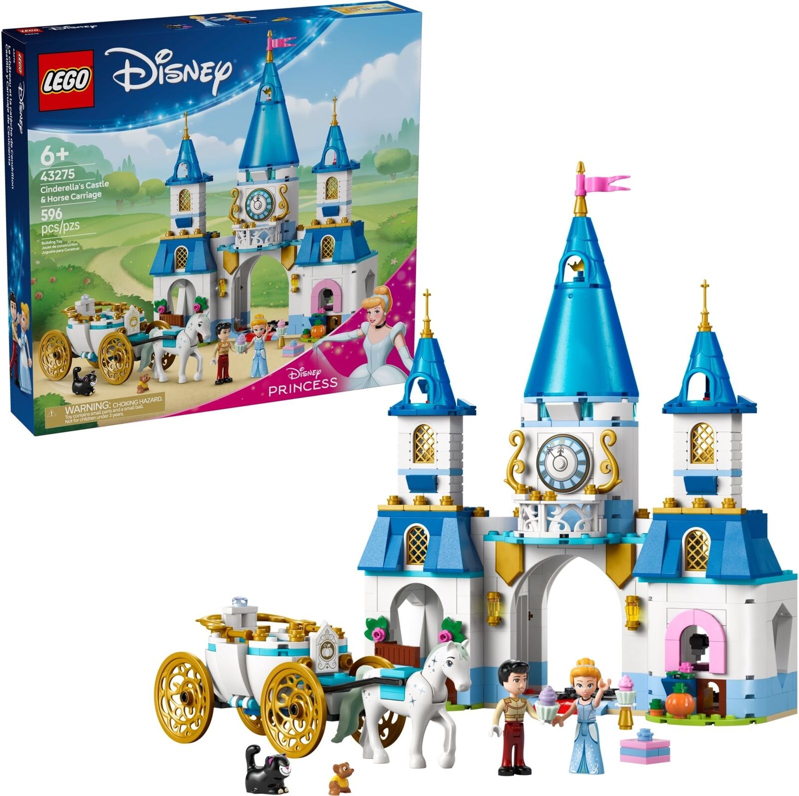 Gadget - Lego: 43275 - Disney Princess - Castello E Carrozza Di Cenerentola Lego