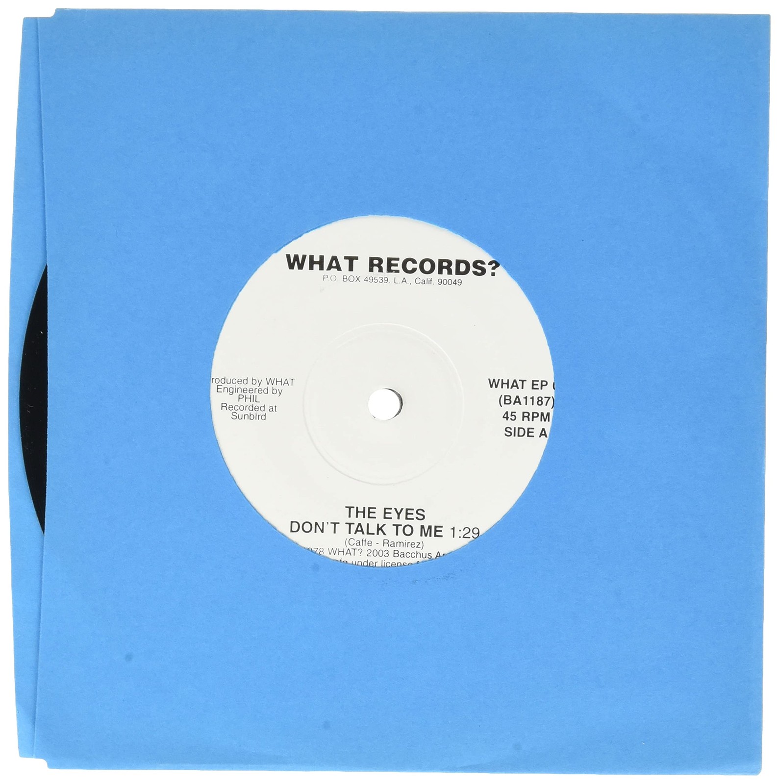 Various What Records Ep (Vinyl LP) 7" Single