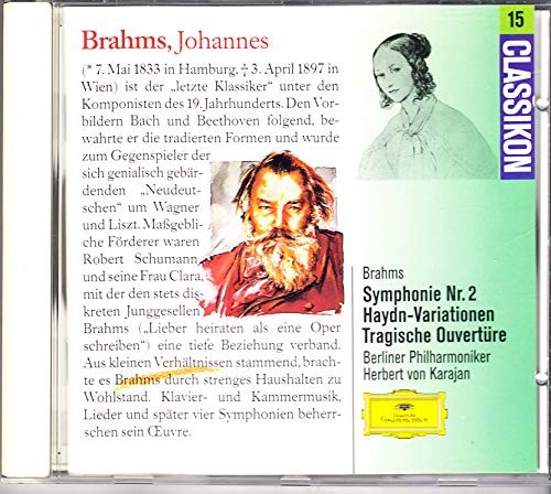Johannes Brahms Symphony No 2/Haydn Variations CD NUOVO